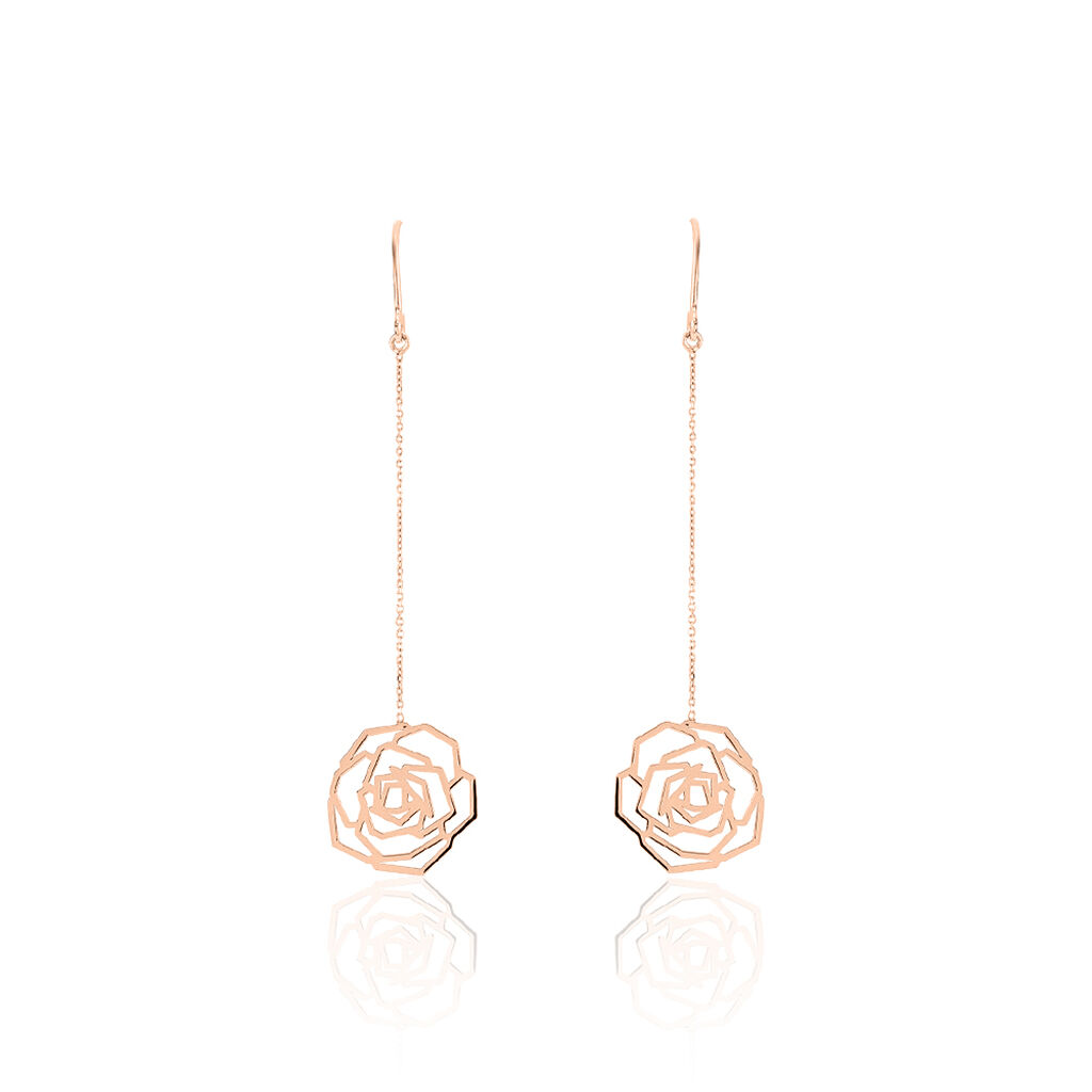 Boucles D'oreilles Pendantes Or Rose - Pendantes Femme | Marc Orian