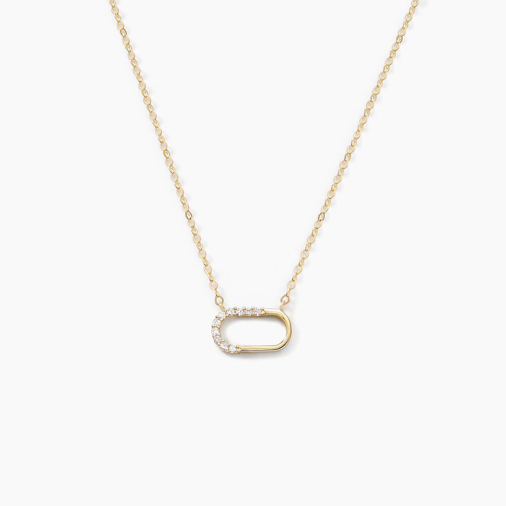 Collier Minimalist Chic Or Jaune Oxyde De Zirconium - Colliers avec pierres Femme | Marc Orian