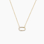 Collier Minimalist Chic Or Jaune Oxyde De Zirconium - Colliers avec pierres Femme | Marc Orian