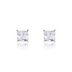 Boucles D'oreilles Puces Alys Argent Blanc Oxyde De Zirconium - Puces Femme | Marc Orian