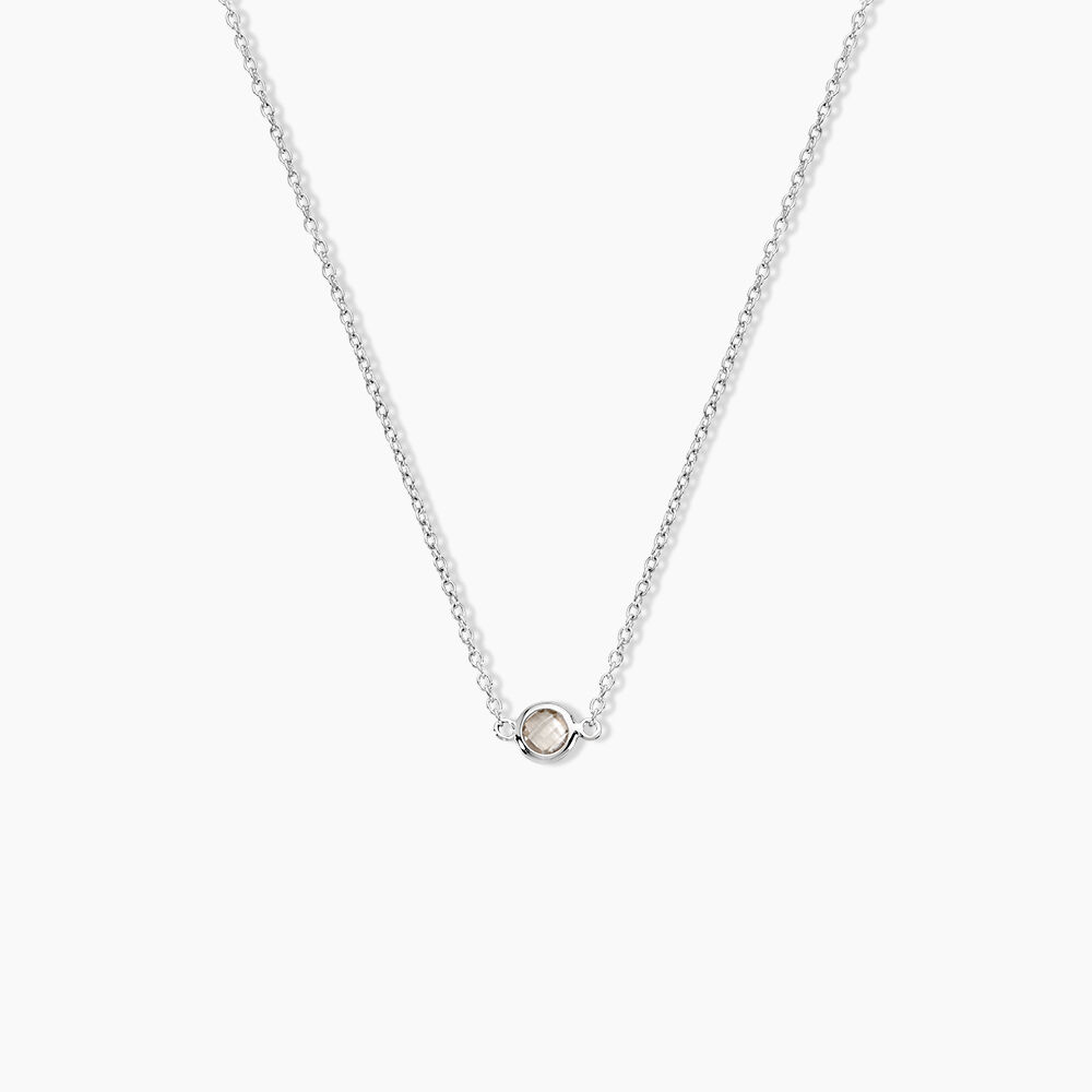 Collier Sylvette Argent Blanc Oxyde De Zirconium - Colliers avec pierres Femme | Marc Orian