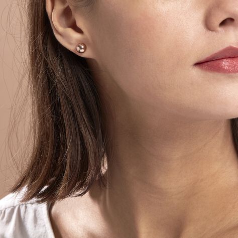 Boucles D'oreilles Puces Fidelia Boule Or Rose - Clous d'oreilles Femme | Marc Orian
