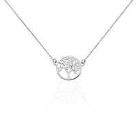 Collier Marijan Argent Blanc