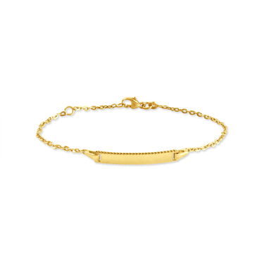 Bracelet Identité Gaspardine Maille Forçat Or Jaune