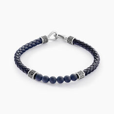 Bracelet Genaelleae Acier Blanc Agate - Bracelets Homme | Marc Orian