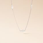 Collier Ashana Argent Blanc - Colliers fantaisie Femme | Marc Orian