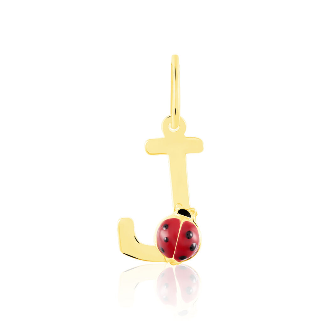 Pendentif Helidie Coccinelle Lettre Or Jaune - Pendentifs Enfant | Marc Orian