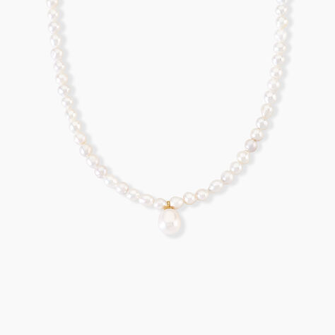 Collier Stella-rose Or Jaune Perle De Culture - Colliers avec pierres Femme | Marc Orian
