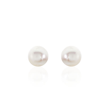 Boucles D'oreilles Puces Suki Or Jaune Perle De Culture - Clous d'oreilles Femme | Marc Orian
