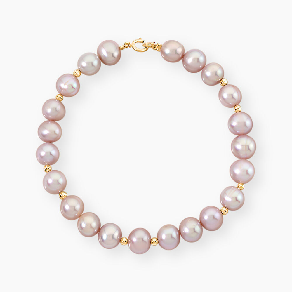 Bracelet Multicolore Or Jaune Perle De Culture - Bracelets cha&icirc;nes Femme | Marc Orian