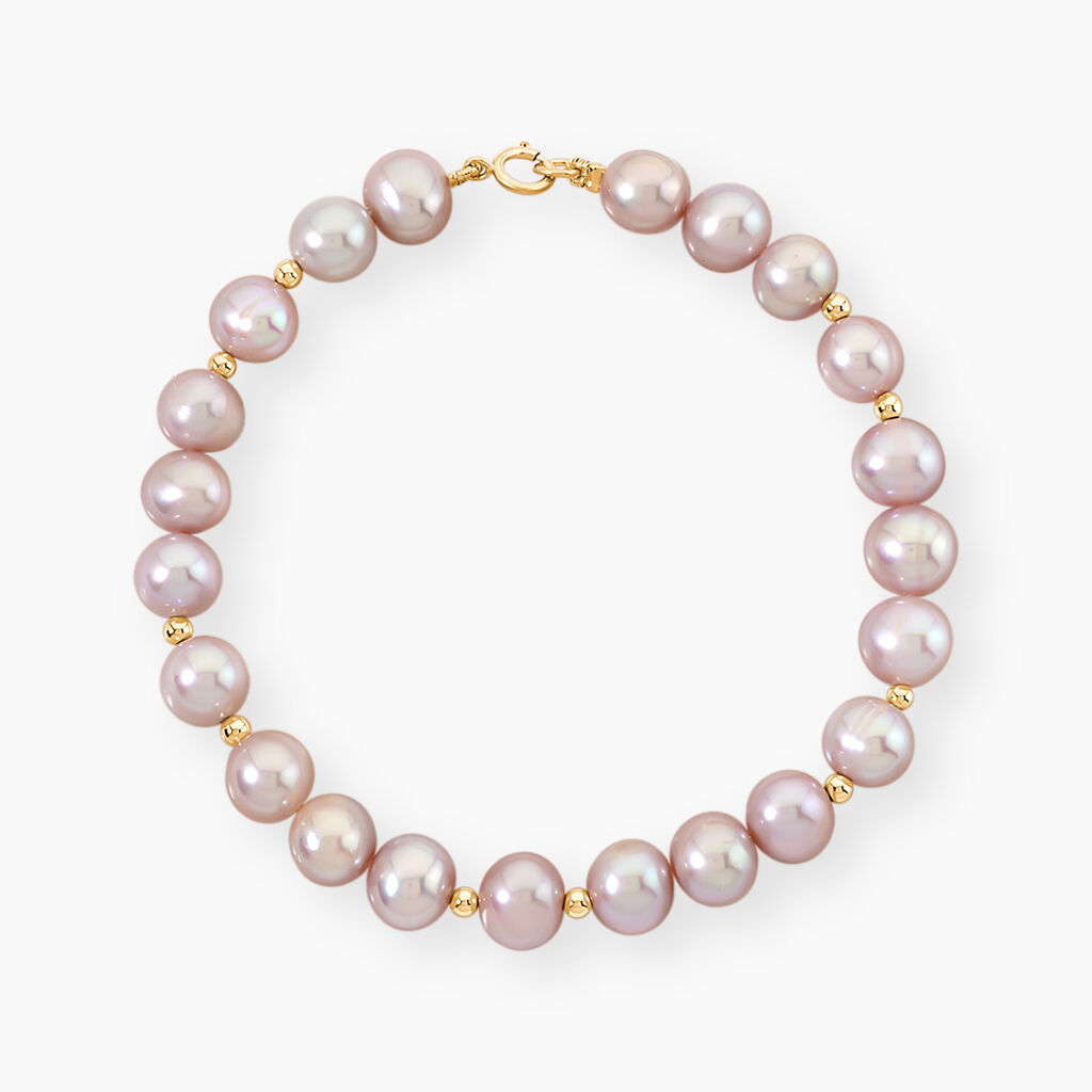 Bracelet Multicolore Or Jaune Perle De Culture - Bracelets cha&icirc;nes Femme | Marc Orian