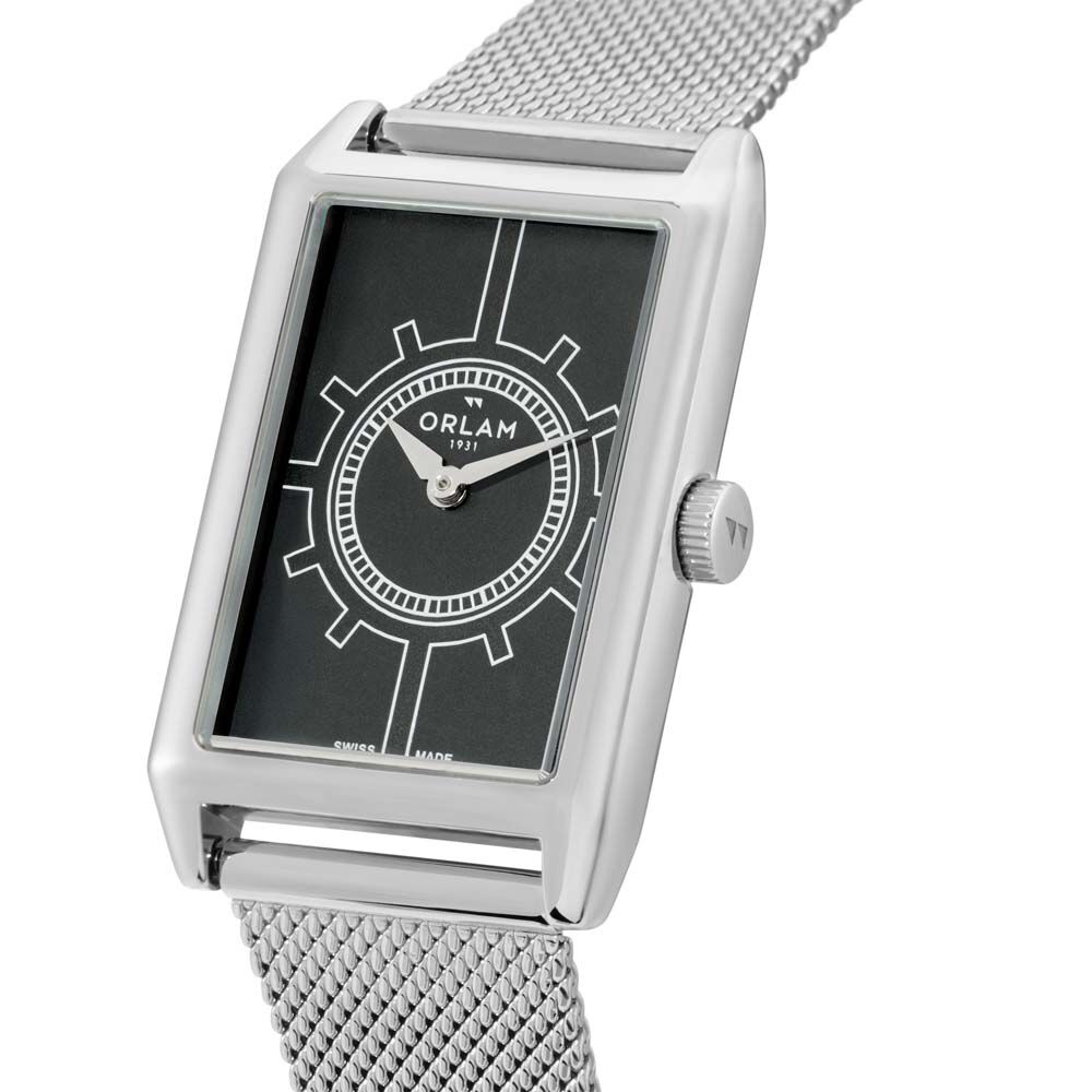 Montre Orlam Epoque Noir - Montres maille milanaise Homme | Marc Orian