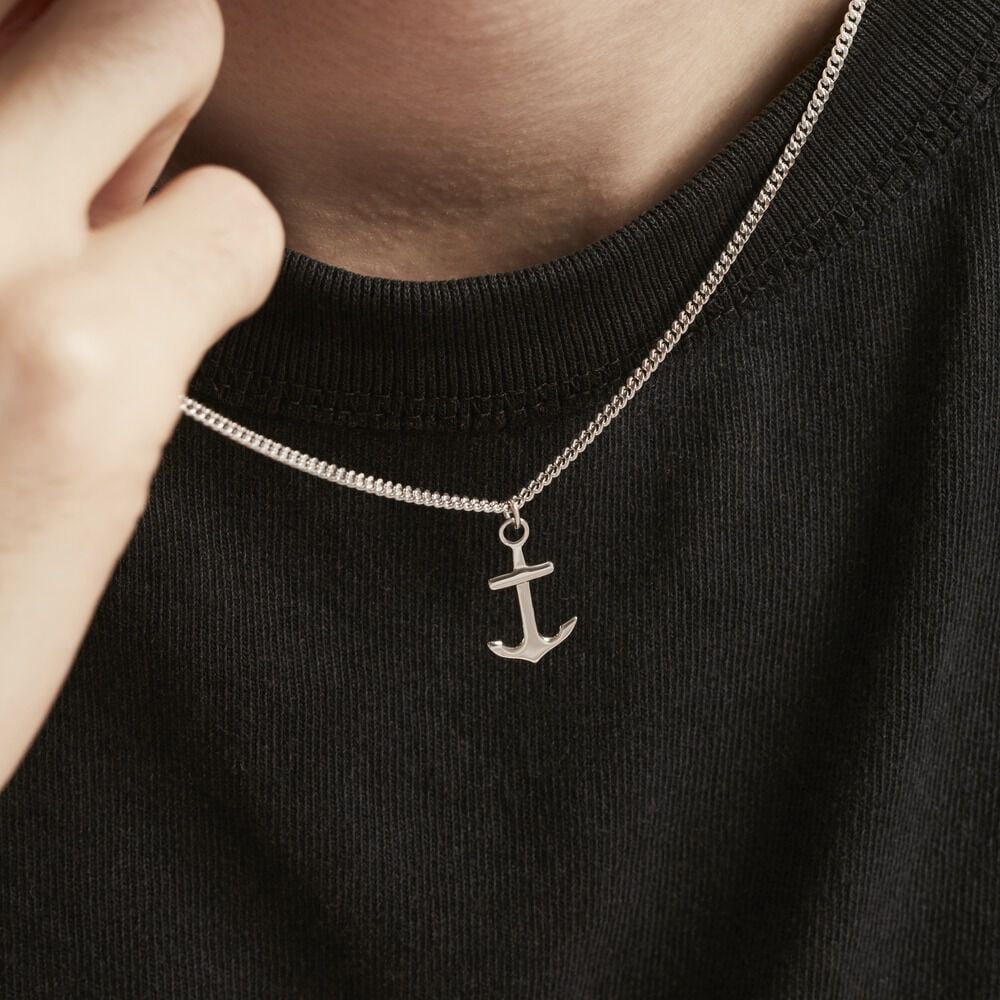 Collier Argent Blanc Day - Colliers Homme | Marc Orian