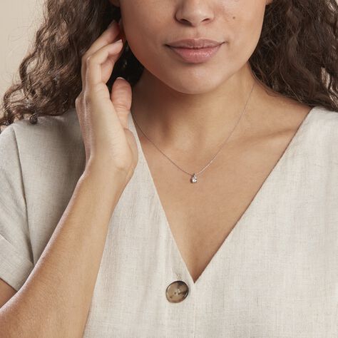 Pendentif Victoria Or Blanc Diamant - Pendentifs Femme | Marc Orian