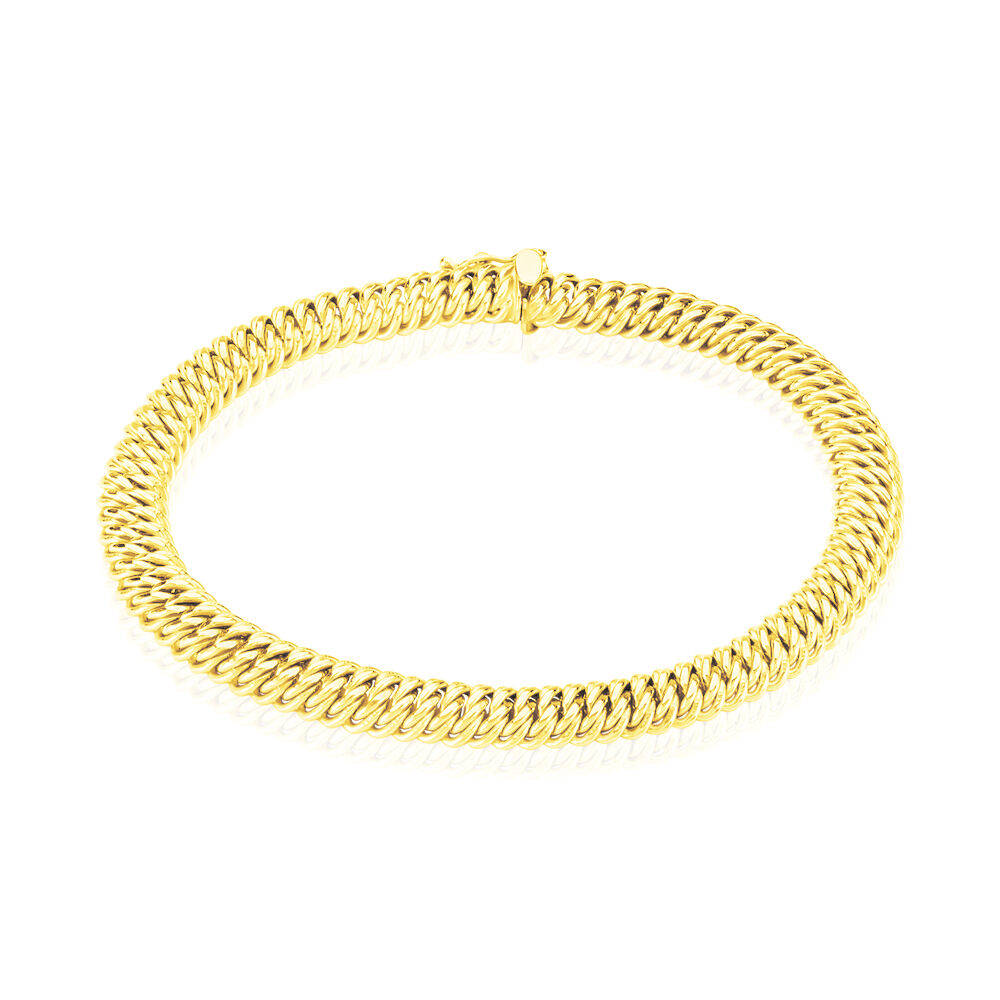 Bracelet Jimmy Maille Americaine Or Jaune - Bracelets mailles Femme | Marc Orian