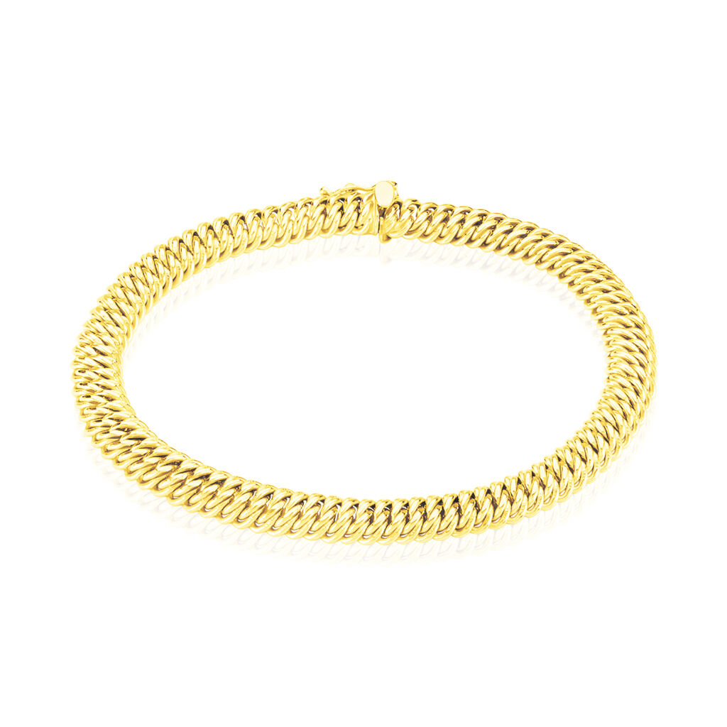Bracelet Jimmy Maille Americaine Or Jaune - Bracelets mailles Femme | Marc Orian