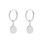 Cr&eacute;oles Elvyn Argent Blanc - Boucles d'oreilles pampille Femme | Marc Orian