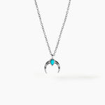 Collier Estrid Argent Blanc Turquoise - Colliers avec pierres Femme | Marc Orian