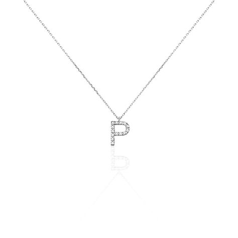 Collier Oran Or Blanc Diamant - Colliers avec pierres Femme | Marc Orian