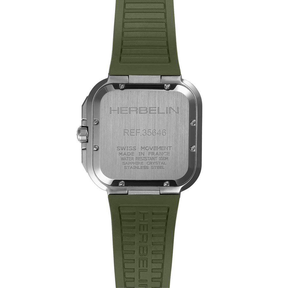 Montre Herbelin Cap Camarat Square Kaki - Montres &eacute;tanches Homme | Marc Orian