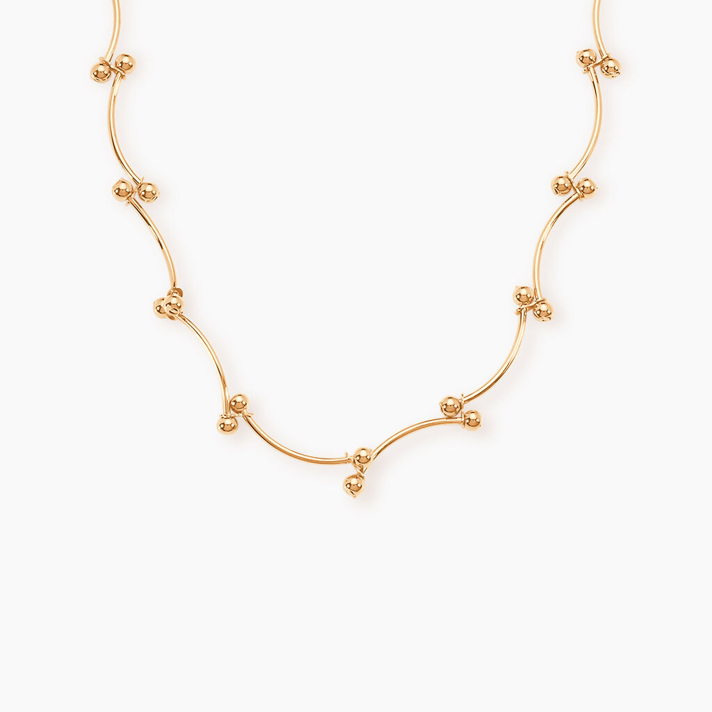 Collier Assma Plaqu&eacute; Or Jaune - Colliers ete Femme | Marc Orian