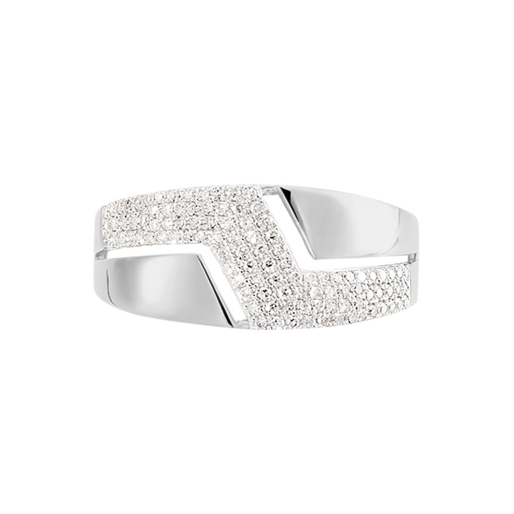 Bague Tara Or Blanc Diamant - Bagues pierres précieuses Femme | Marc Orian