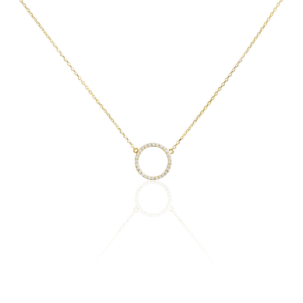 Collier Stip Or Jaune Oxyde De Zirconium - Colliers avec pierres Femme | Marc Orian