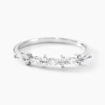 Bague Naura Argent Blanc Oxyde De Zirconium - Bijoux fantaisie Femme | Marc Orian