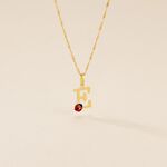 Pendentif Helidie Coccinelle Lettre Or Jaune - Pendentifs Enfant | Marc Orian