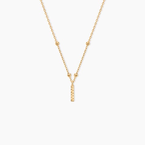 Collier Plaqu&eacute; Or Jaune Lettra - Colliers fantaisie Femme | Marc Orian