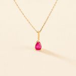 Collier Goutte Or Jaune Rubis - Colliers avec pierres Femme | Marc Orian