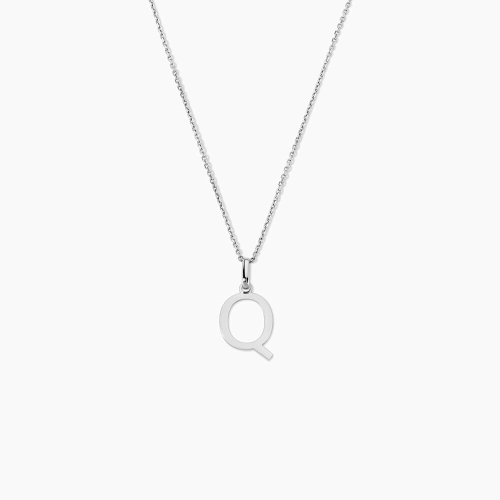 Pendentif Ionia Lettre Or Blanc - Pendentifs Famille | Marc Orian