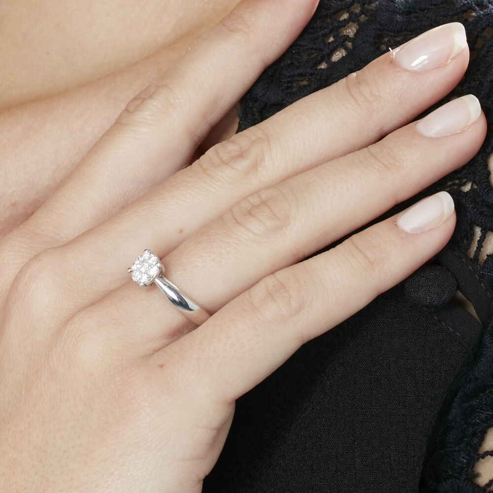 Bague diamant artificiel store