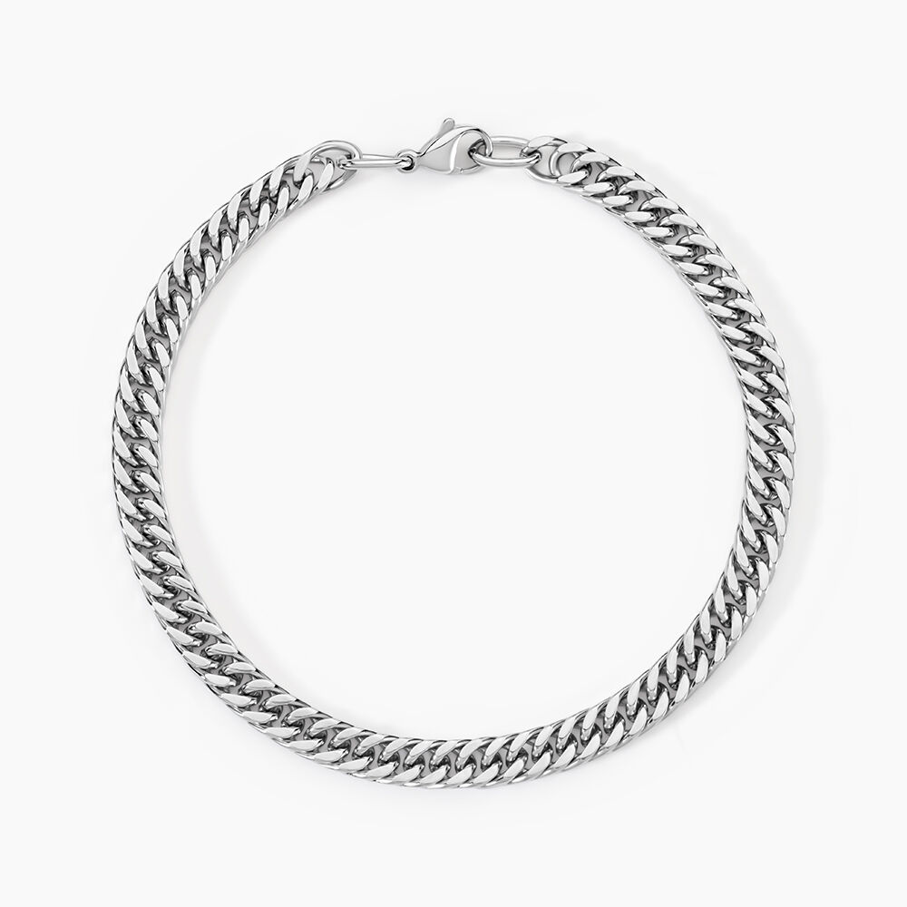 Bracelet Frederic Acier Blanc - Bracelets chaînes Homme | Marc Orian