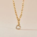 Collier Sydnee Acier Jaune Cristal - Colliers avec pierres Femme | Marc Orian