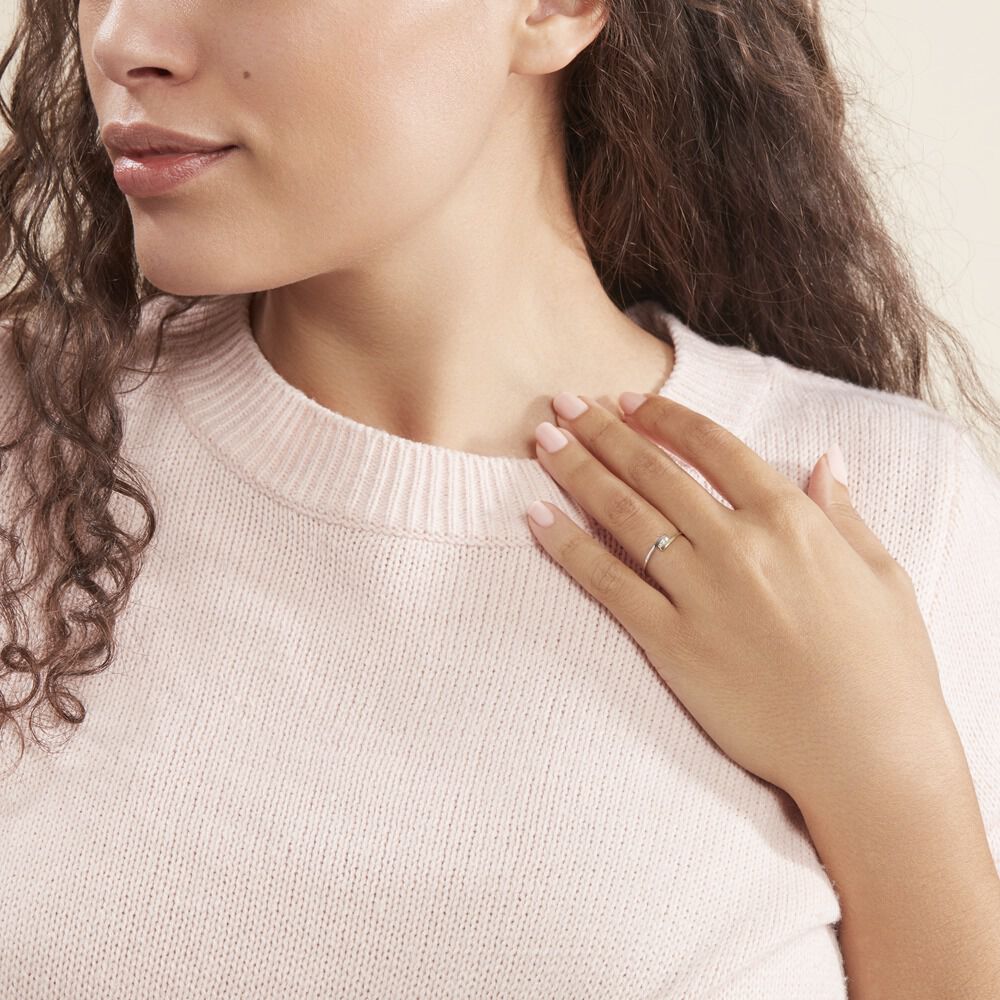 Bague Brooke Or Bicolore Diamant - Parures de mariage Femme | Marc Orian