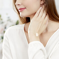 Bracelet Pastille Gravable Or Rose - Bracelets chaînes Femme | Marc Orian