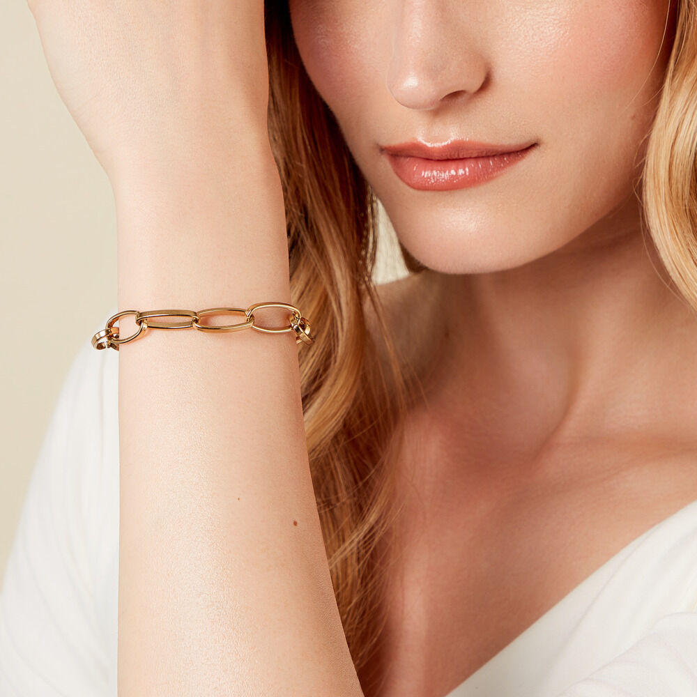 Bracelet Lyvie Acier Doré - Bracelets chaînes Femme | Marc Orian