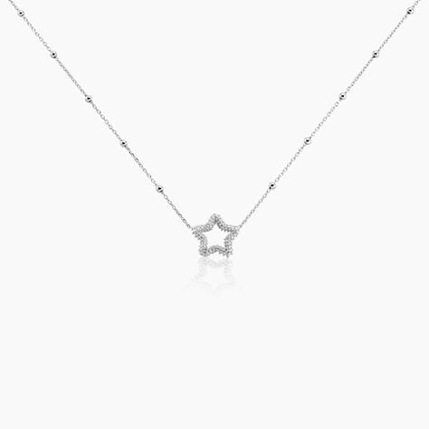 Collier Aella Argent Blanc - Colliers fantaisie Femme | Marc Orian