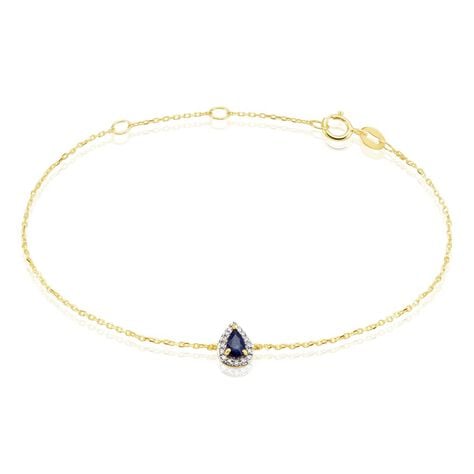 Bracelet Or Jaune Juliettina Saphir - Bracelets chaînes Femme | Marc Orian