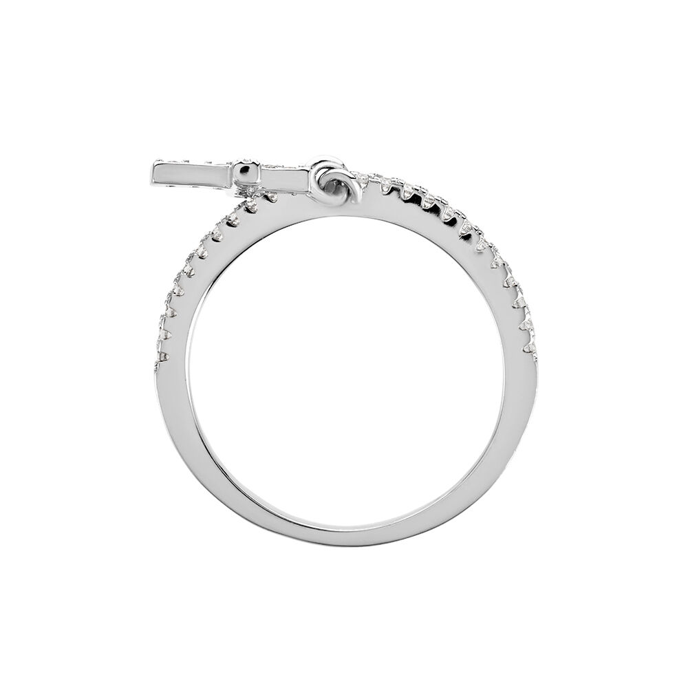 Bague Gorane Argent Blanc Oxyde De Zirconium - Bijoux fantaisie Femme | Marc Orian