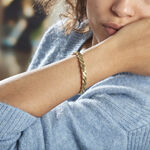Bracelet Jonc Acier Dore Alexandru - Bracelets joncs Femme | Marc Orian