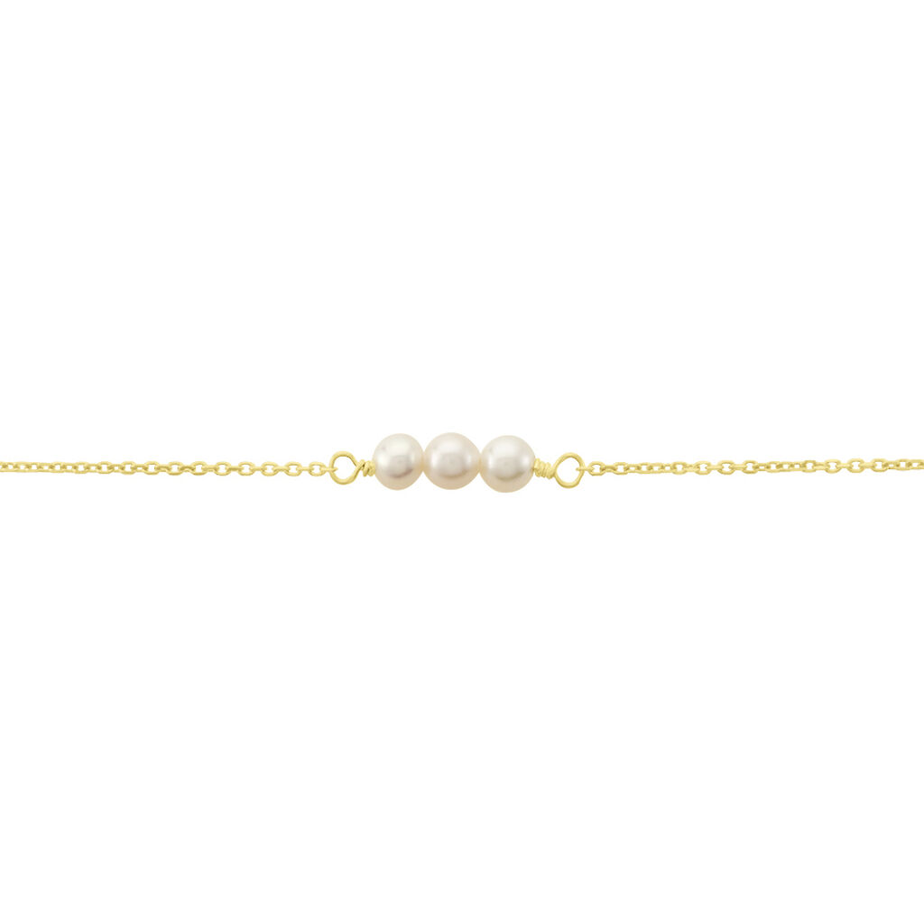 Bracelet Or Jaune Heliantheme Perles - Bracelets chaînes Femme | Marc Orian