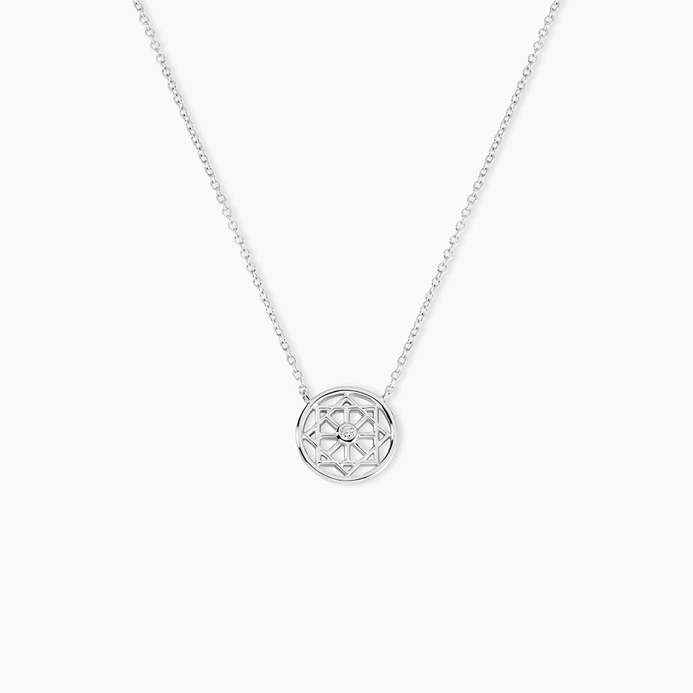 Collier Peinda Argent Blanc Oxyde De Zirconium - Colliers avec pierres Femme | Marc Orian