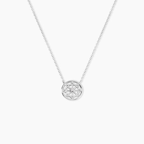 Collier Peinda Argent Blanc Oxyde De Zirconium - Colliers avec pierres Femme | Marc Orian