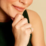 Bague Solitaire Goutte Or Jaune Emeraude - Bagues vintage Femme | Marc Orian