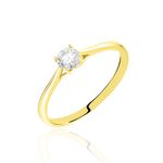 Bague Solitaire Solenia Or Jaune Diamant - Solitaires Femme | Marc Orian