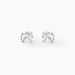 Boucles D'oreilles Puces Laena Argent Blanc Oxyde De Zirconium - Puces Femme | Marc Orian