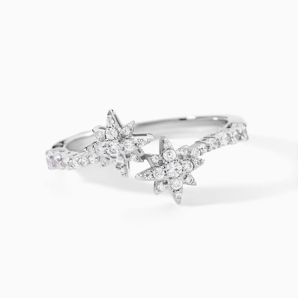 Bague Astria Argent Blanc Oxyde De Zirconium - Bijoux fantaisie Femme | Marc Orian
