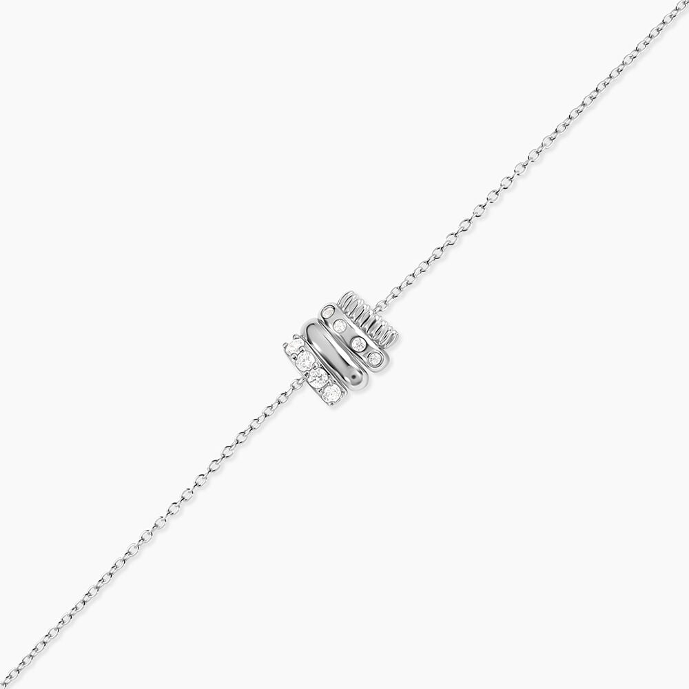 Bracelet Edna Argent Blanc Oxyde De Zirconium - Bracelets fantaisie Femme | Marc Orian